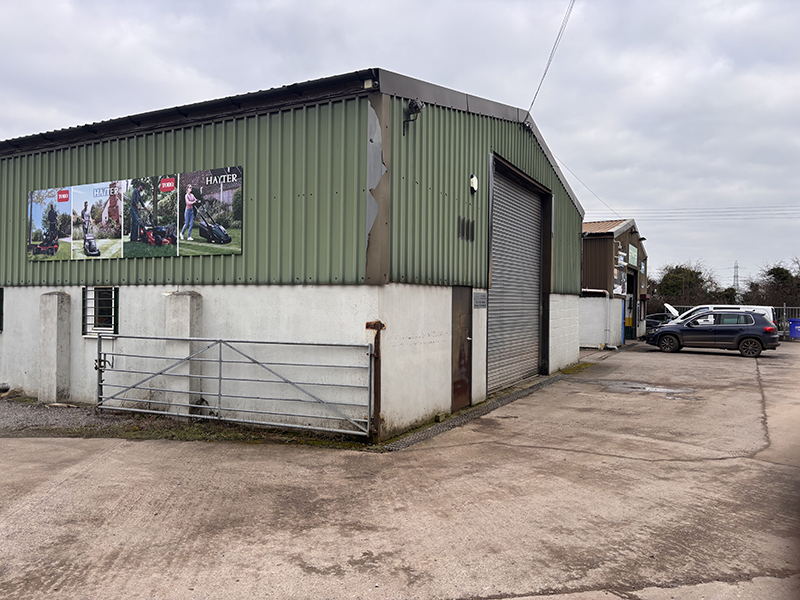 Commercial Surveys corner of a light industrial unit